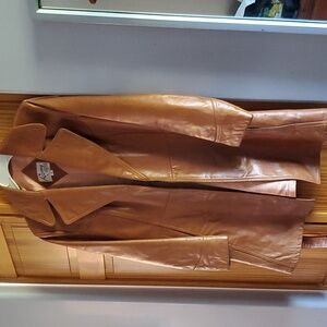 Remy womens leather coat vintage